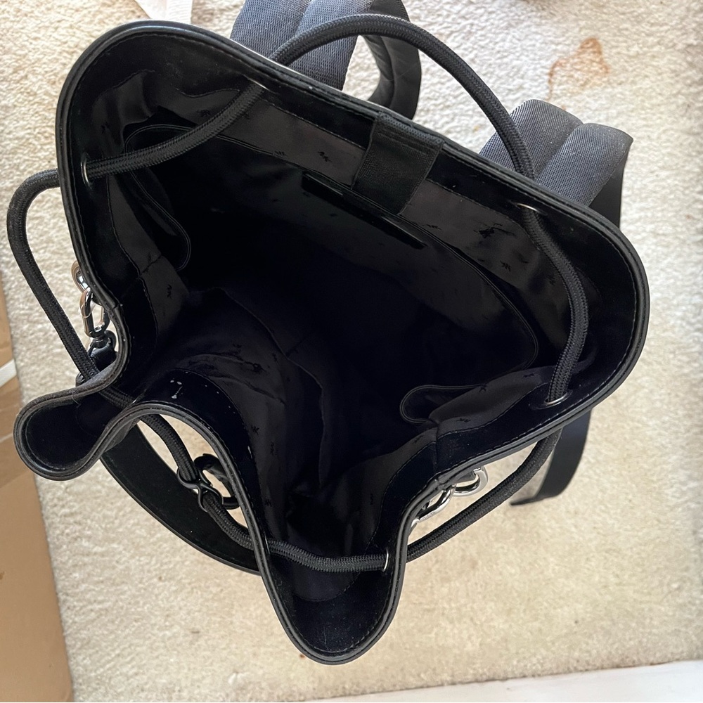 Michael Kors Black Leather Backpack - Picture 3 of 3